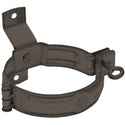 BROWN Coated Steel Wall Mount Downpipe Bracket - 80mm