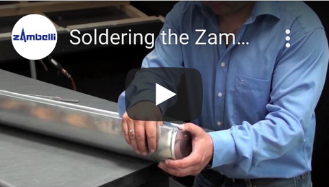 Soldering the Zambelli stop end