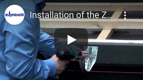 Installation of the Zambelli fascia hanger