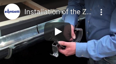 Installation of the Zambelli eavestrough connector