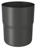 Black Coated Steel Downpipe Connector 80mm
