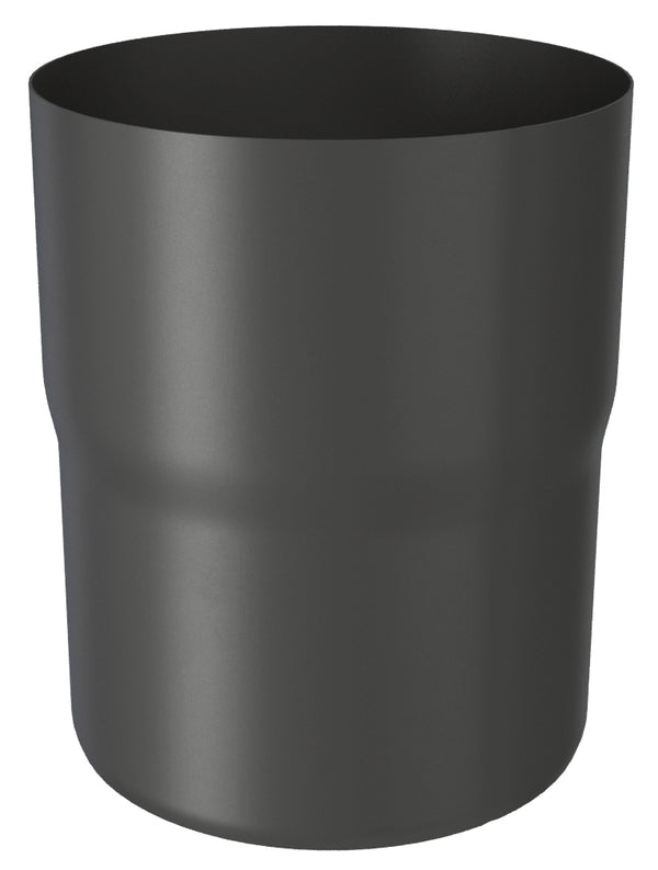 Black Coated Steel Downpipe Connector 80mm