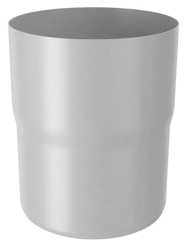 Silver Coated Steel Downpipe Connector 80mm