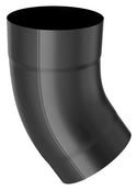 Black Coated Steel Elbow 40° 80mm