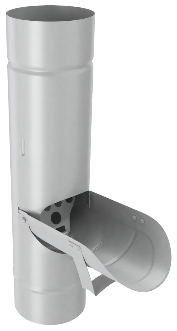 Silver Coated Steel Leaf Clean Out Pipe 80mm