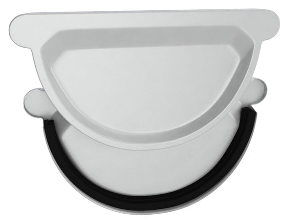 Silver Coated Steel End Cap with rubber seal 280mm