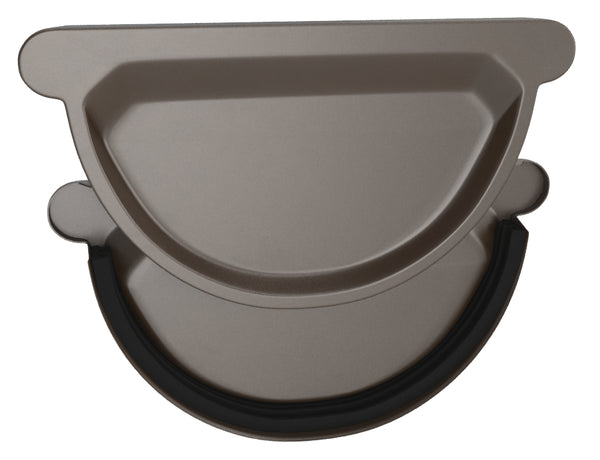 Brown Coated Steel End Cap with rubber seal 280mm