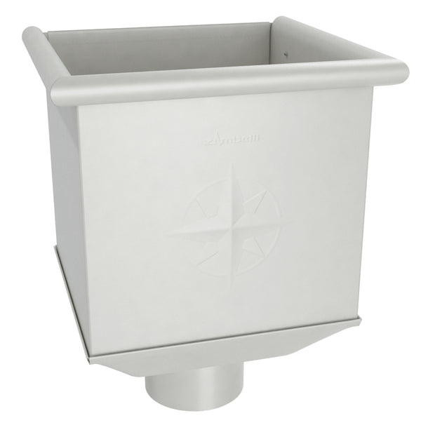 White Coated Steel Collector Box 80mm