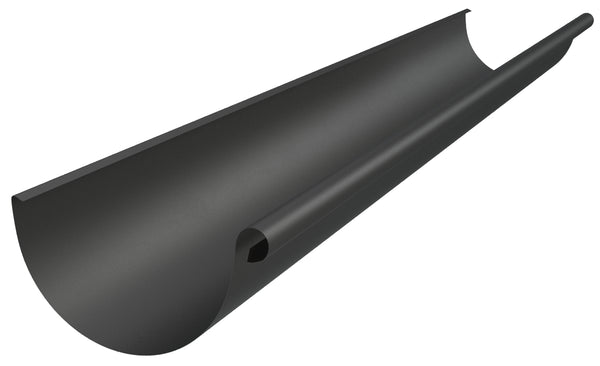 Black Coated Steel Eavestrough 3m lengths 280mm