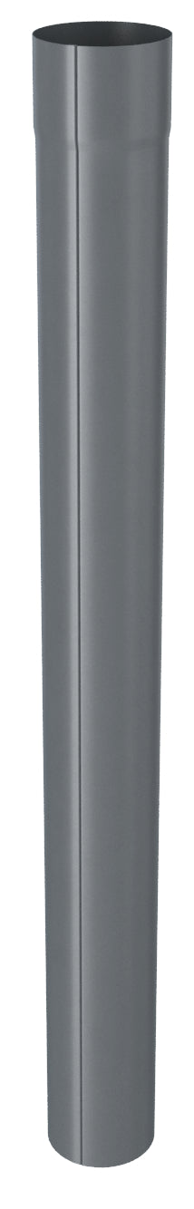 Anthracite Coated Steel 80mm Downpipe 3m lengths