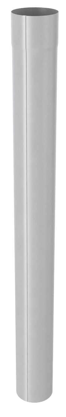 Silver Coated Steel 80mm Downpipe 3m lengths