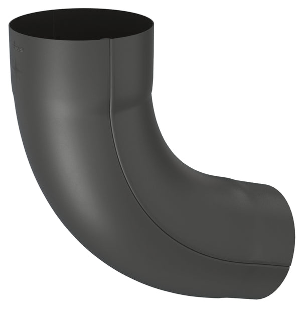 Black Coated Steel Elbow 72° 100mm