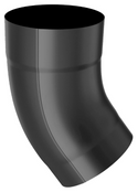 Black Coated Steel Elbow 40° 100mm
