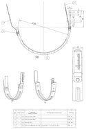 White Coated Steel Eavestrough Hook for Fascia 333mm