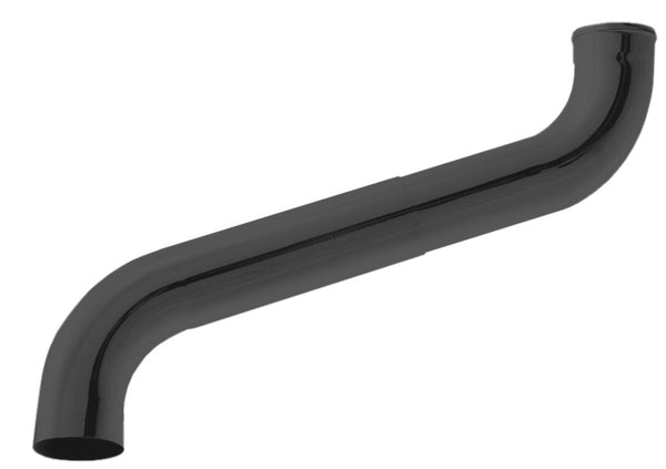 Black Coated Steel 72º "Vario" Telescopic elbow 80mm