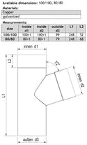 Black Coated Steel Downpipe Junction 80mm