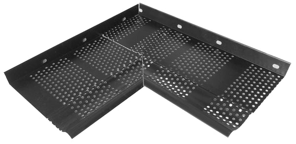 Black Aluminum Leaf Shield Inside Corner for 280mm Eavestrough
