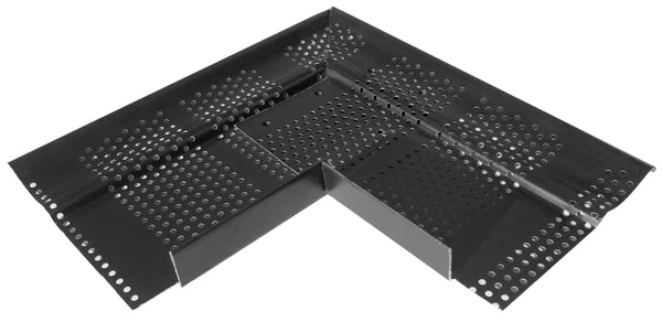 Black Aluminum Leaf Shield Outside Corner for 280mm Eavestrough