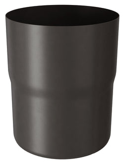 Charcoal DIAMOND CUT Coated Steel Downpipe Connector 80mm