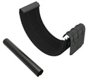 Charcoal DIAMOND CUT Coated Steel Eavestrough Connector 280mm