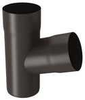 Charcoal DIAMOND CUT Coated Steel Downpipe Junction 80mm