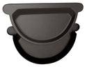 Charcoal DIAMOND CUT Coated Steel End Cap with rubber seal 280mm