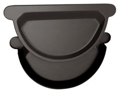 Charcoal DIAMOND CUT Coated Steel End Cap with rubber seal 280mm