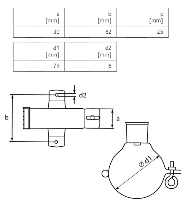 BROWN Coated Steel Wall Mount Downpipe Bracket - 80mm