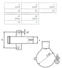 GALVANIZED STEEL Wall Mount Downpipe Bracket - 80mm