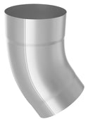 White Coated Steel Elbow 40° 80mm