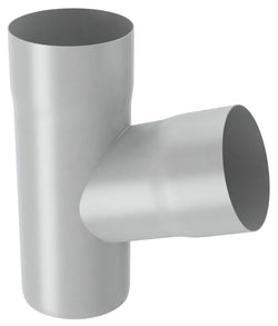 Silver Coated Steel Downpipe Junction 80mm