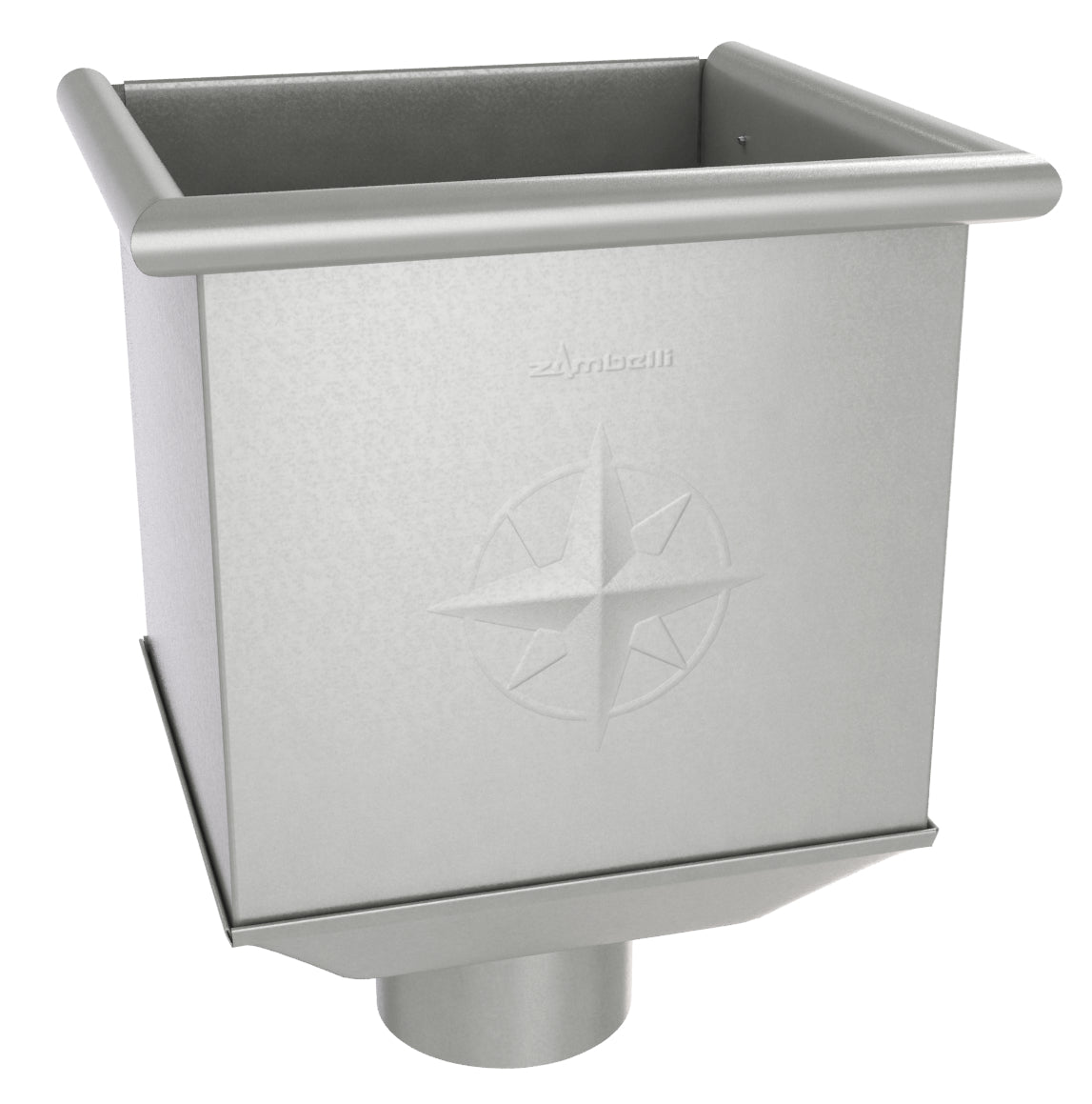 Galvanized Steel Collector Box 100mm | Rainelements
