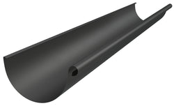 BLACK Coated Steel Eavestrough 3m length 333mm