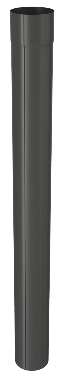 Black Coated Steel 80mm Downpipe 3m lengths