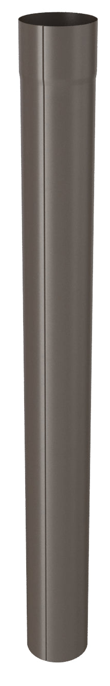 Brown Coated Steel 80mm Downpipe 3m lengths
